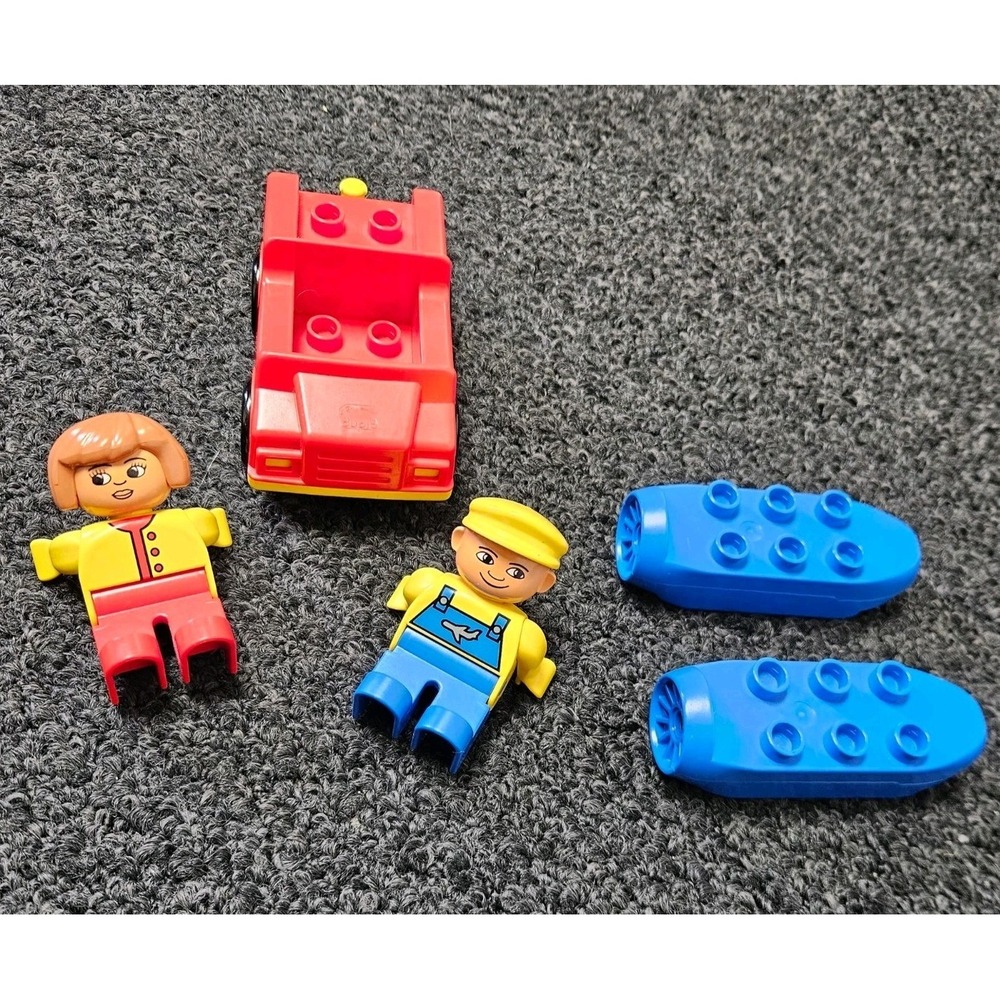 LEGO‎ Duplo 2678 Airport 1993 Replacement Parts People Engine Baggage Cart